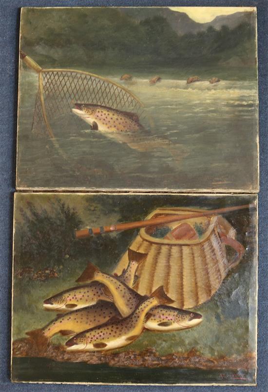 A .Roland Knight (fl.1810-1840) The Pick of the Basket and The Catch of the Season, 14 x 18in. unframed